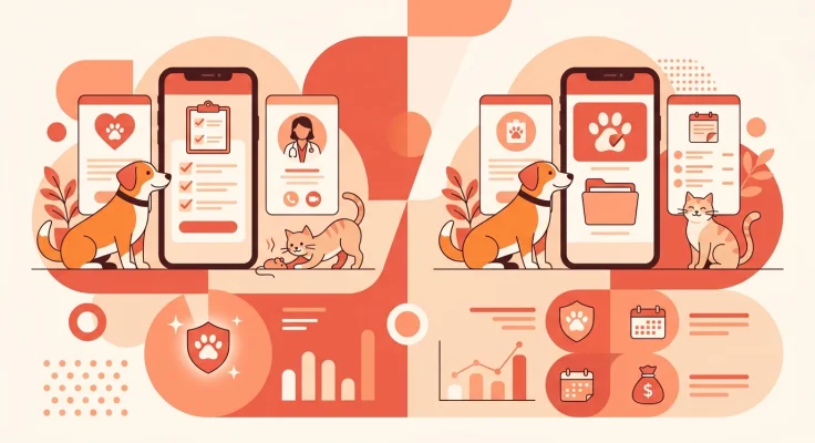 Seguros de mascotas con app móvil: gestión digital comparada