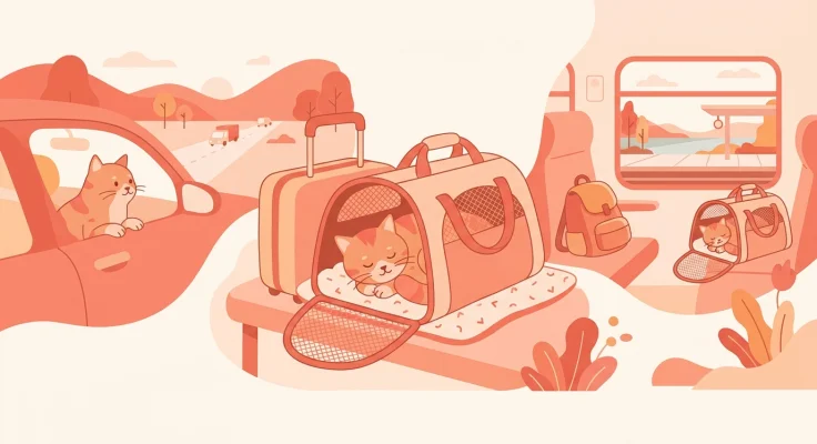 Seguro para gatos en viajes y transporte