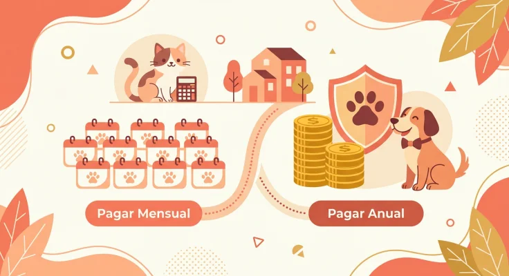 Seguro mascotas: pagar mensual o anual, qué conviene más